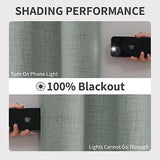 Joydeco Sage Green Blackout Curtains 120 Inches Long, Extra Long Blackout Cur...