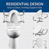 Bemis Assurance 3" Raised Toilet Seat with Handles, Clean Shield Guard, Secur...