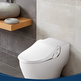 Bio Bidet Slim Two Smart Toilet Seat in Round White with Round,