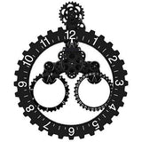 SHISEDECO Large Gear Wheel Hour Wall Clock-Premium Plastic&#65292;3D Moving Gear