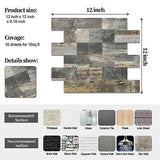 20-Pack Peel and Stick Tile Backsplash 12"X12" PVC Wall Tiles, Stick on Backs...