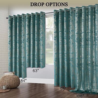 always4u Soft Velvet Curtains 108 Inch Length Long Luxury Bedroom Curtains Go...