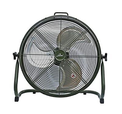 iLiving 18" Rechargeable Battery Operated Camping Floor Fan, 18-Inch, Green