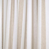 Solino Home 100% Pure Linen Curtain 108 Inches Long &#8211; Natural and White Li