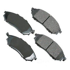 Akebono Ultra-Premium Ceramic Front Disc Brake Pads, GREY