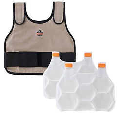 Cooling Vest with 2 Ice Packs, Instant Cooling Relief, Flexible Design, Ergod...