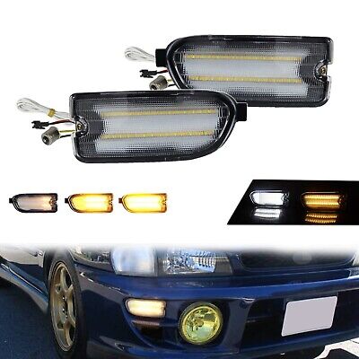 ADIIL Sequential Switchback LED Front Bumper Signal Side Marker Lights For 19...