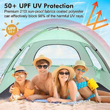 WhiteFang Beach Tent Anti-UV Portable Sun Shade Shelter for 3/4/6 Person, Ext...