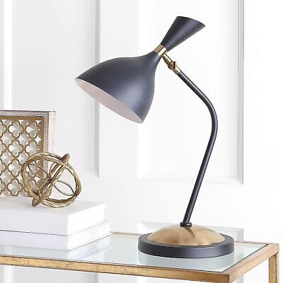 JONATHAN Y JYL9065A Albert 21.5" Iron Retro Mid-Century LED Table Lamp Contem...