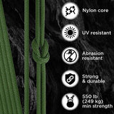 TECEUM Paracord Rope 1000 &#8211; 1000ft / 200ft / 120ft / 100ft / 50ft &#8211;