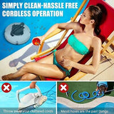 2024 Cordless Pool Vacuum for Above Ground Pool, Robotic Pool Cleaner Automat...