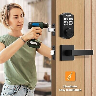 Fingerprint Door Lock, Keyless Entry Door Lock, Electronic Keypad Deadbolt, A...