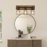 LALUZ Bathroom Vanity Light Fixtures, Farmhouse Bathroom Light Fixtures with ...