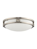 Livex Lighting 4487-91 Titania 2-Light Ceiling Mount, Brushed Nickel