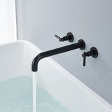 Wall Mount Tub Filler Oil Rubbed Bronze Tub Faucet Brass Bathroom Bathtub Fau...