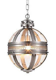 12 Inch Wide Mini Pendant Lamp 19th Century Victorian Style Globe Lantern Pen...