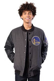 Ultra Game Men's Game Time Varsity Jacket Golden State Warriors XX-Large