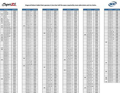 Security Chain Company SZ139 Super Z6 Cable Tire Chain for Passenger Cars, Pi...