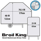 Broil King 68492 Heavy Duty PVC Polyester Grill Cover , Black 70.5-Inches