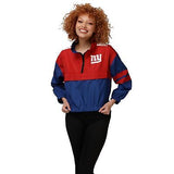 FOCO Women's NFL Team Logo Ladies Winning Play Windbreaker New York Giants