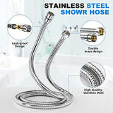 10-Mode Handheld Shower Head Set, High Pressure Shower Head with 59&#8221; Stain