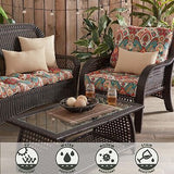 Greendale Home Fashions 2-Piece Outdoor Deep Seat Cushion Set, Painted Desert