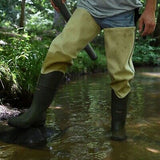 FROGG TOGGS Bull Frogg 3-ply PVC Canvas Bootfoot Hip Wader, Cleated or Felt 9