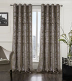 always4u Mocha Soft Velvet Curtains 108 Inch Length Long Luxury Bedroom Curta...