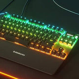 SteelSeries Apex 7 TKL - Mechanical Gaming Keyboard - OLED Display - Brown Sw...