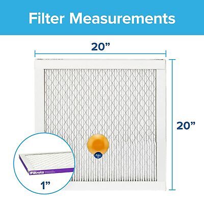 Filtrete 20x20x1 AC Furnace SMART Air Filter, MERV 12, MPR 1500, Track Filter...