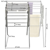 Household Essentials 5175 Collapsible Expandable Metal Clothes Drying Rack, A...