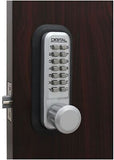 2230JB Mechanical, Keyless Latch Lock Jet Black Single Combination