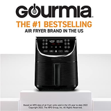 Gourmia Air Fryer Oven Digital Display 7 7 Quart Black Stainless Steel,