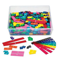 hand2mind Plastic Double-Sided Decimal and Fraction Tiles, Montessori Math Ma...