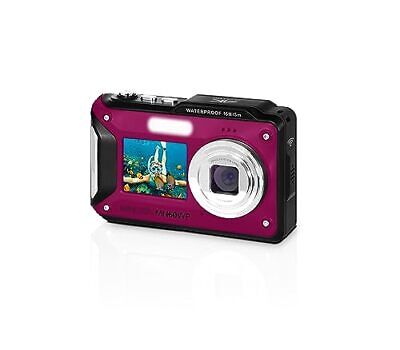 Minolta MN60WP 48MP / 4K Ultra HD Dual Screen Waterproof Digital Camera Purple