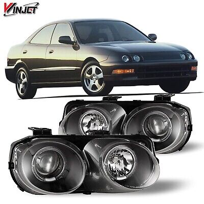 Winjet Compatible with [1994 1995 1996 1997 Acura Integra] LED DRL Halo Proje...