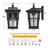 Outdoor Wall Lights, 2Pack Waterproof Exterior Light Fixture Wall Sconces, Mo...