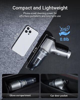 Handheld Vacuum Cordless, 12000PA Car Vacuum Cleaner High Power, Small Vacuum...