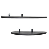 Bloomingville 24 Inches and 19 Inches Mango Wood and Metal Organic Shaped Flo...