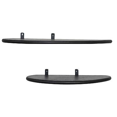Bloomingville 24 Inches and 19 Inches Mango Wood and Metal Organic Shaped Flo...