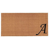 Calloway Mills Urban Chic Monogram Doormat (Letter A), Black/Natural, 3' x 6'