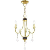 Livex Lighting 41273-02 Glendale - Three Light Mini Chandelier, Polished Bras...