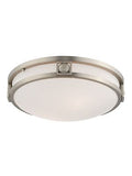 Livex Lighting 4487-91 Titania 2-Light Ceiling Mount, Brushed Nickel