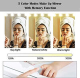 22.8"x 18.1" Vanity Mirror Makeup Mirror with Lights,10X Large Hollywood Ligh...