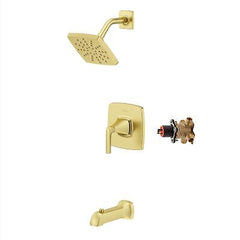 Pfister Bruxie Tub & Shower Trim Kit, Valve and Cartridge Included, 1-Handle,...