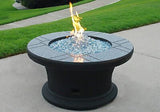 Hiland AWS-RND22 Fire Pit Glass 22" Wind Screen, Small, Clear