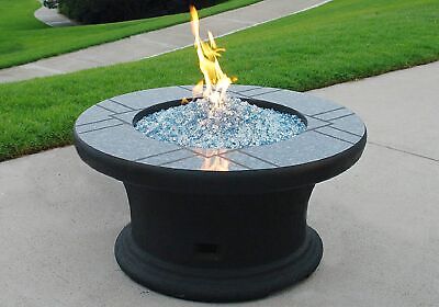 Hiland AWS-RND22 Fire Pit Glass 22" Wind Screen, Small, Clear