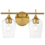 Hamilyeah Gold Bathroom Lighting Fixtures Over Mirror, 2 Light Vanity Lights ...