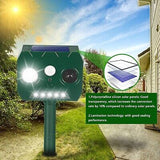 2024 Solar Ultrasonic Animal Repellent, 4 Pack Ultrasonic Cat Deterrent Outdo...