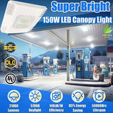 150W LED Canopy Light, 21000LM 5700K Super Bright Gas Station Carport Ceiling...